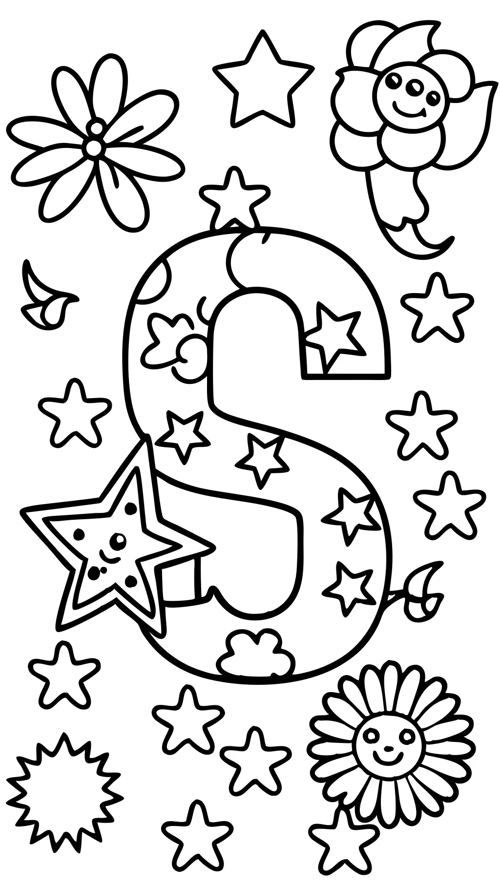 letters coloring page